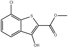 Methyl 7-chloro-3-hydroxybenzo[b]thiophene-2-carboxylate Struktur