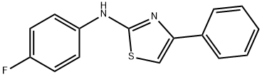 N-(4-Fluorophenyl)-4-phenyl-2-thiazolamine Struktur