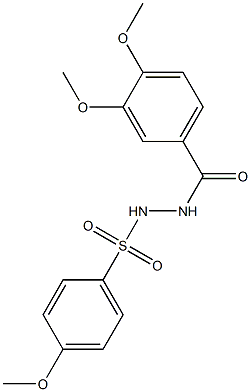 N'-(3,4-dimethoxybenzoyl)-4-methoxybenzenesulfonohydrazide Struktur