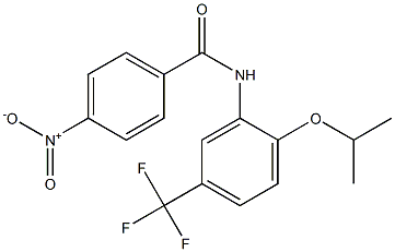 N-[2-isopropoxy-5-(trifluoromethyl)phenyl]-4-nitrobenzamide Struktur