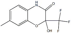 2-hydroxy-7-methyl-2-(trifluoromethyl)-2H-1,4-benzoxazin-3(4H)-one Struktur