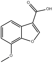 7-methoxy-1-benzofuran-3-carboxylic acid Struktur