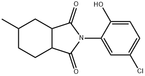 2-(5-chloro-2-hydroxyphenyl)-5-methylhexahydro-1H-isoindole-1,3(2H)-dione Struktur