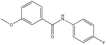 N-(4-fluorophenyl)-3-methoxybenzamide Struktur