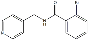 2-bromo-N-(pyridin-4-ylmethyl)benzamide Struktur