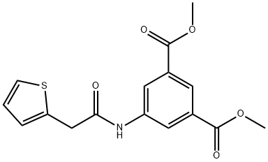 dimethyl 5-[(thien-2-ylacetyl)amino]isophthalate Struktur