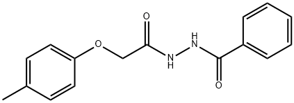 N'-[2-(4-methylphenoxy)acetyl]benzohydrazide Struktur