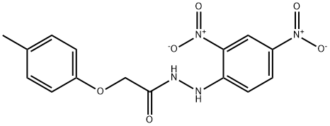 N'-(2,4-dinitrophenyl)-2-(4-methylphenoxy)acetohydrazide Struktur