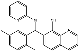 7-[(2,5-dimethylphenyl)(2-pyridinylamino)methyl]-8-quinolinol Struktur