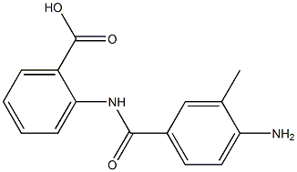 2-[(4-amino-3-methylbenzoyl)amino]benzoic acid Struktur