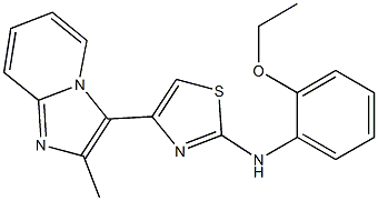 N-(2-ethoxyphenyl)-4-(2-methylimidazo[1,2-a]pyridin-3-yl)-1,3-thiazol-2-amine Struktur