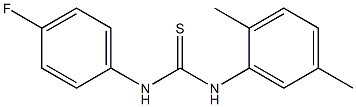 N-(2,5-dimethylphenyl)-N'-(4-fluorophenyl)thiourea Struktur