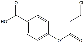 4-[(3-chloropropanoyl)oxy]benzoic acid Struktur