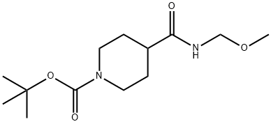 Tert-Butyl 4-[Methoxy(Methyl)Carbamoyl]Piperidine-1-Carboxylate Struktur