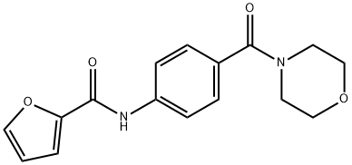 N-[4-(4-morpholinylcarbonyl)phenyl]-2-furamide Struktur