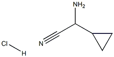 2-amino-2-cyclopropylacetonitrile hydrochloride Struktur