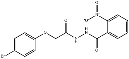 N'-[2-(4-bromophenoxy)acetyl]-2-nitrobenzohydrazide Struktur