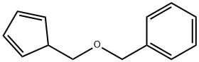 Benzene, [(2,4-cyclopentadien-1-ylmethoxy)methyl]- Struktur