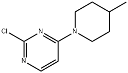 2-CHLORO-4-(4-METHYLPIPERIDIN-1-YL)PYRIMIDINE Struktur