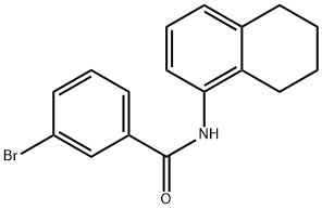 3-bromo-N-(5,6,7,8-tetrahydronaphthalen-1-yl)benzamide Struktur