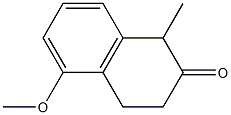 5-methoxy-1-methyl-1,2,3,4-tetrahydronaphthalen-2-one Struktur