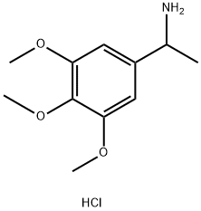 1-(3,4,5-trimethoxyphenyl)ethanamine hydrochloride Struktur