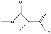 1-methyl-2-oxoazetidine-3-carboxylic acid Struktur