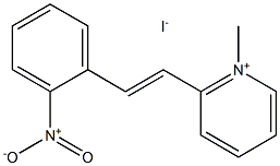 2-(o-Nitrostyryl)-1-methylpyridinium iodide Struktur