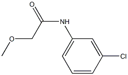 N-(3-chlorophenyl)-2-methoxyacetamide Struktur