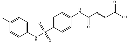 (E)-4-{4-[(4-iodoanilino)sulfonyl]anilino}-4-oxo-2-butenoic acid Struktur