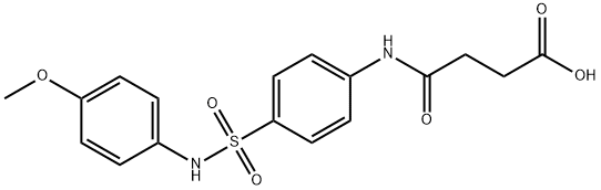 4-{4-[(4-methoxyanilino)sulfonyl]anilino}-4-oxobutanoic acid Struktur