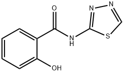 2-hydroxy-N-(1,3,4-thiadiazol-2-yl)benzamide Struktur