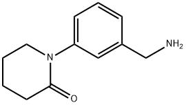 1-[3-(aminomethyl)phenyl]piperidin-2-one Struktur