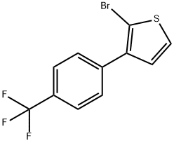 2-Bromo-3-(4-trifluoromethylphenyl)thiophene Struktur