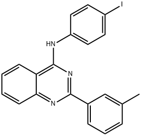 N-(4-iodophenyl)-2-(3-methylphenyl)quinazolin-4-amine Struktur