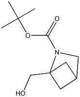 tert-butyl 1-(hydroxymethyl)-2-azabicyclo[2.1.1]hexane-2-carboxylate Struktur