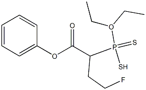 fluoroethyl-O,O-diethyldithiophosphoryl-1-phenylacetate Struktur