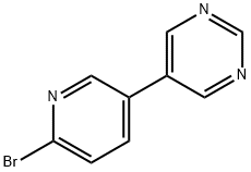 2-Bromo-5-(5-pyrimidyl)pyridine Struktur