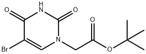 5-Bromo-N1-t-butoxycarbonylmethyl-uracil Struktur