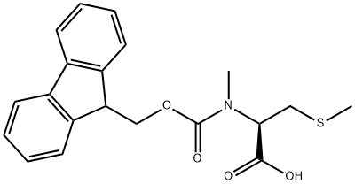 N-[(9H-fluoren-9-ylmethoxy)carbonyl]-N,S-dimethyl-L-Cysteine Struktur