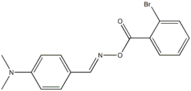 4-(dimethylamino)benzaldehyde O-(2-bromobenzoyl)oxime Struktur