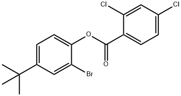 2-bromo-4-(tert-butyl)phenyl 2,4-dichlorobenzoate Struktur