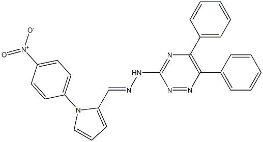 1-{4-nitrophenyl}-1H-pyrrole-2-carbaldehyde (5,6-diphenyl-1,2,4-triazin-3-yl)hydrazone Struktur