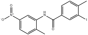 3-iodo-4-methyl-N-(2-methyl-5-nitrophenyl)benzamide Struktur