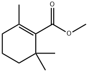 methyl 2,6,6-trimethyl-1-cyclohexene-1-carboxylate Struktur