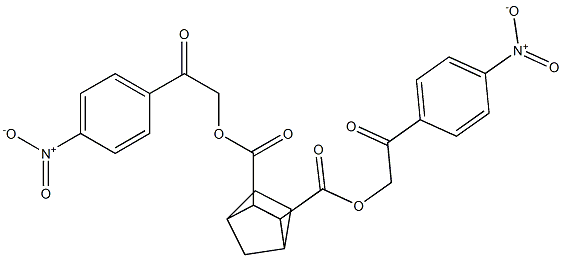 bis(2-{4-nitrophenyl}-2-oxoethyl) bicyclo[2.2.1]heptane-2,3-dicarboxylate Struktur