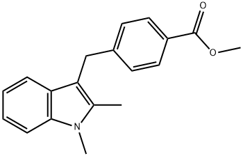 Benzoic acid, 4-[(1,2-dimethyl-1H-indol-3-yl)methyl]-, methyl ester