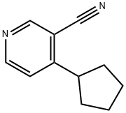 4-Cyclopentylnicotinonitrile Struktur