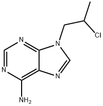 9H-Purin-6-amine, 9-(2-chloropropyl)- Struktur