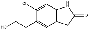 6-chloro-5-(2-hydroxyethyl)indolin-2-one Struktur